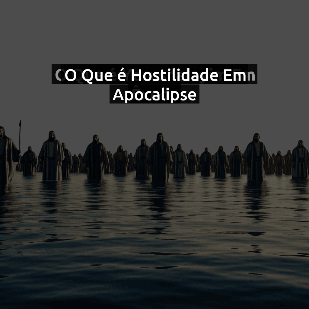 O Que é Hostilidade Em Apocalipse: Entenda O Significado Teológico