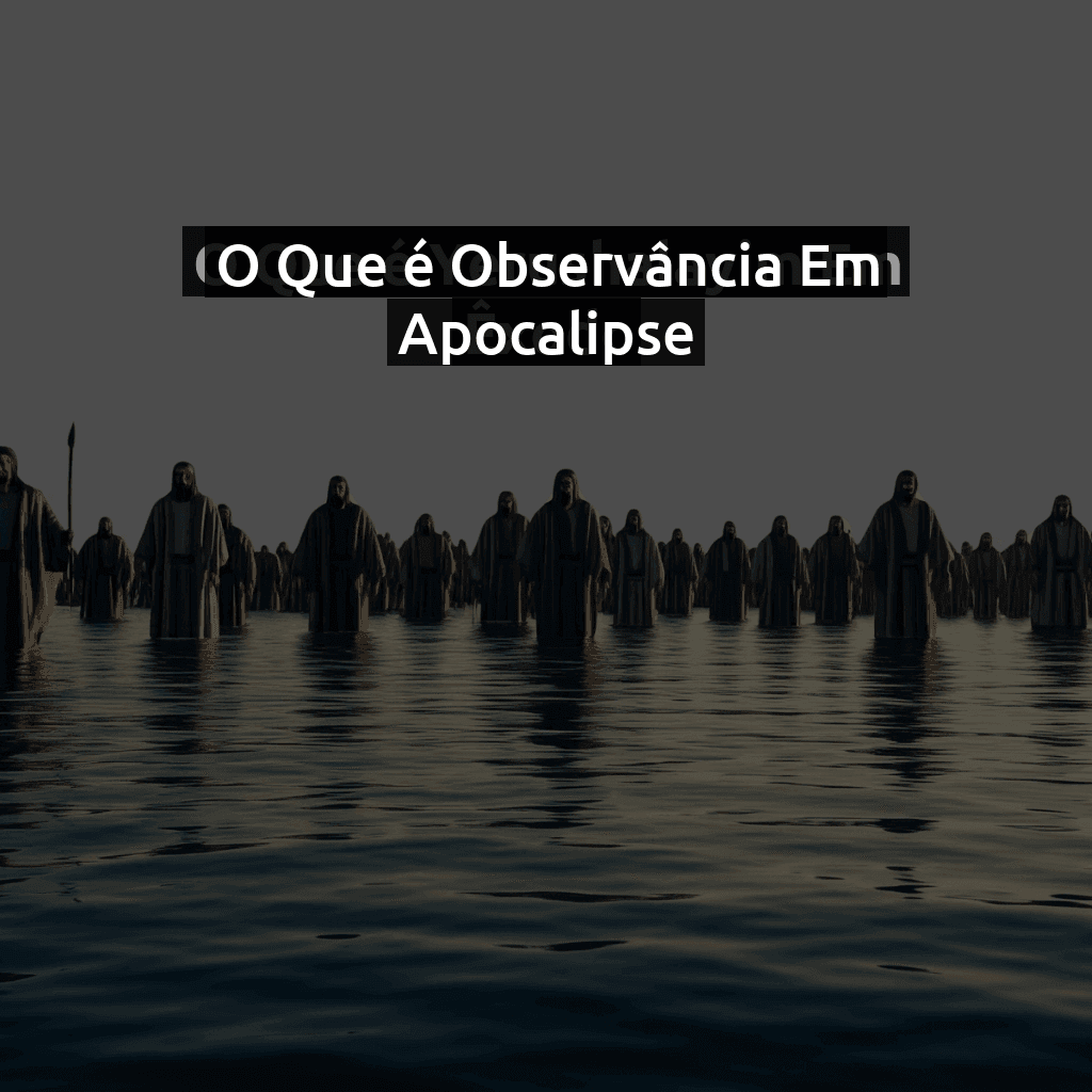 O Que é Observância Em Apocalipse - Guia Completo
